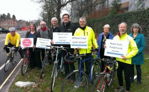 Where's our cycle lanes? (Picture courtesy of West Sussex County Times)