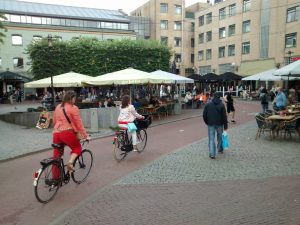 Cycling in the city centre